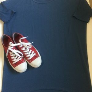 Blue Short Sleeve Top